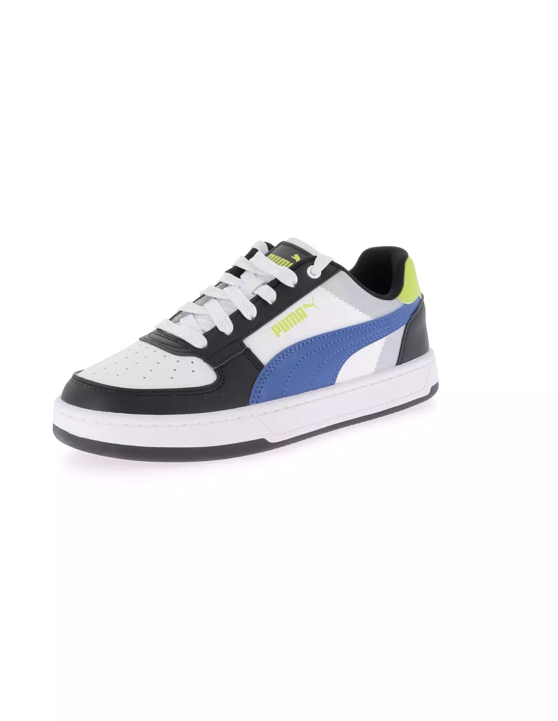 PUMA CAVEN 2 BLOCK JR - Baskets NOIRVERTBLEAU