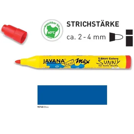 KREUL Javana texi mäx Sunny medium für helle Stoffe Blau