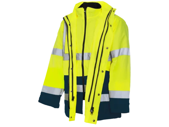 Parka de travail LUMEN 4 en 1 Jaune