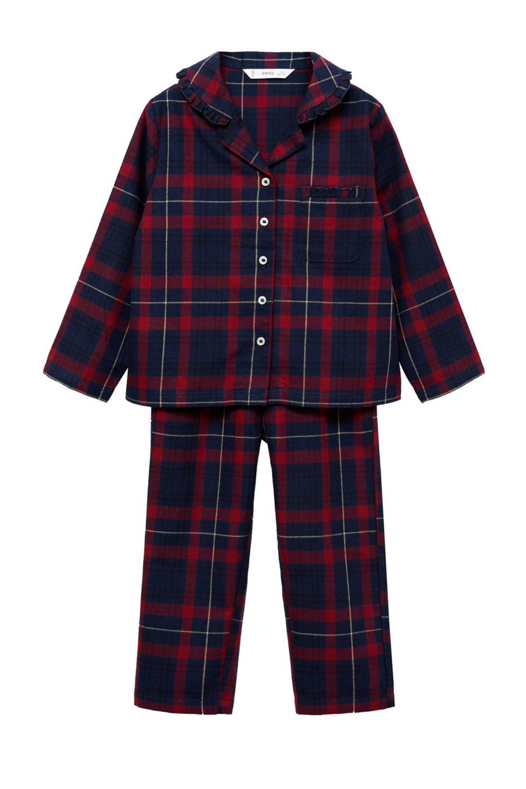 Mango Kids pyjama donkerrood