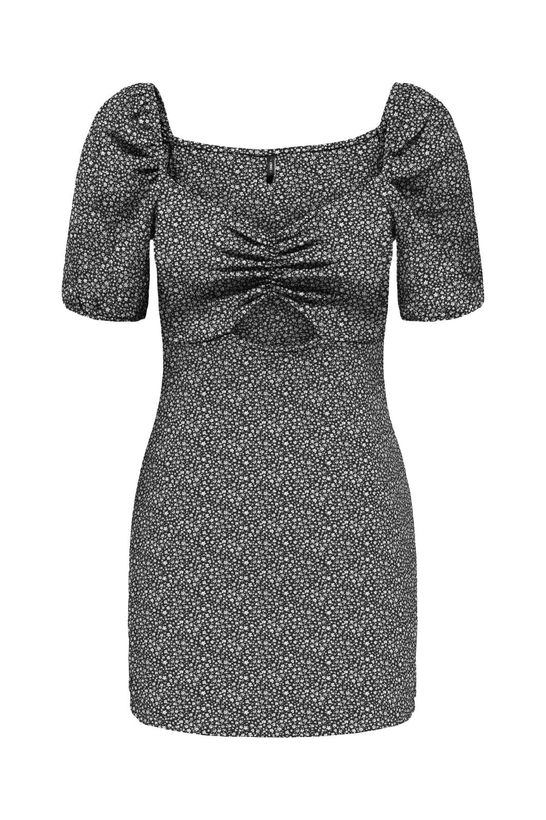 Only Onlhillary Fili Square Neck Dress 4703846 black sprinkled flowers