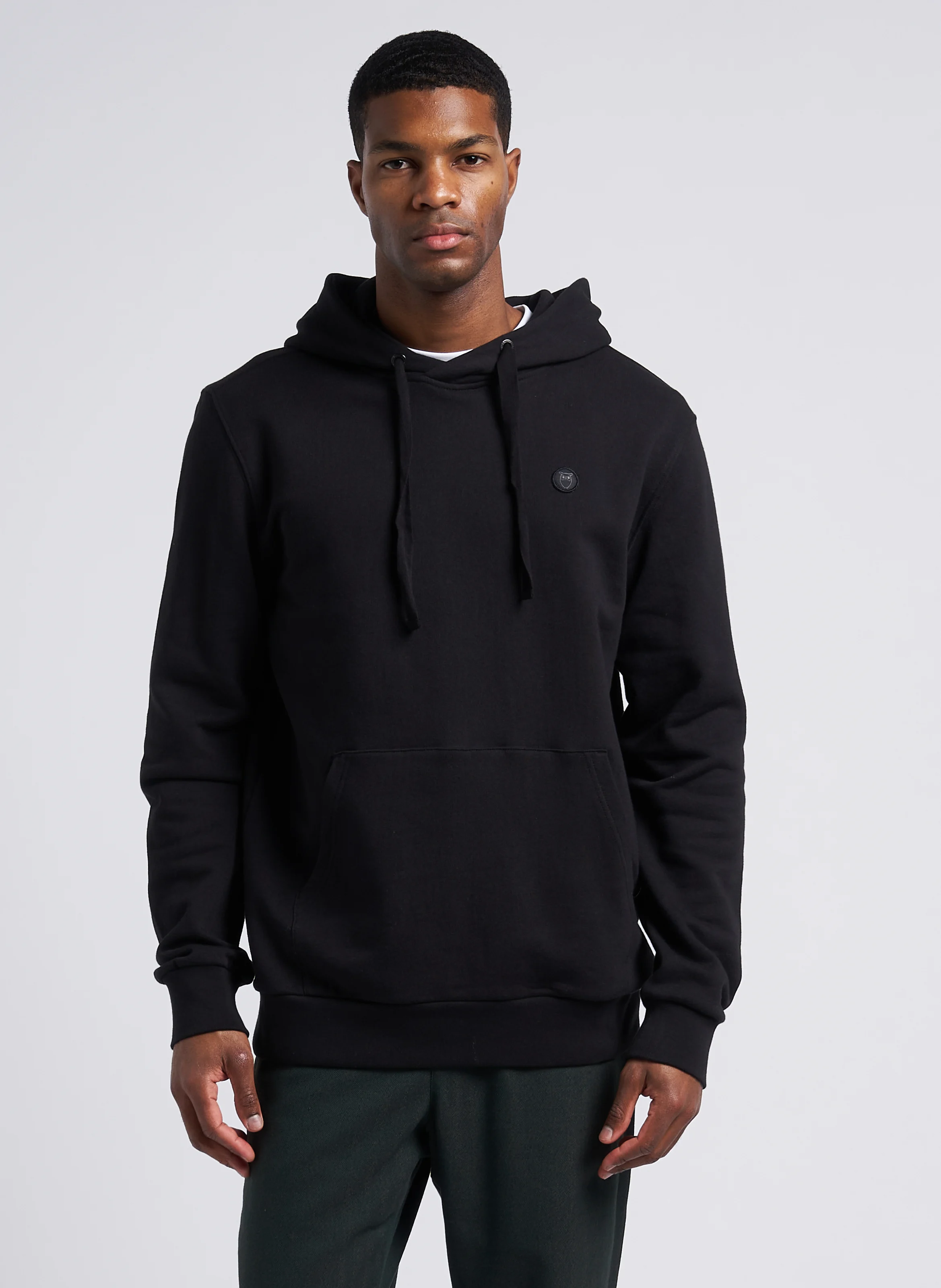 Sweat à capuche en coton bio | Noir