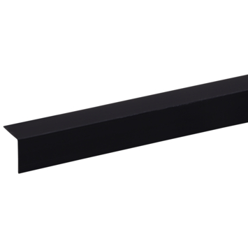 Hoekprofiel zwart 25x25mm 260cm
