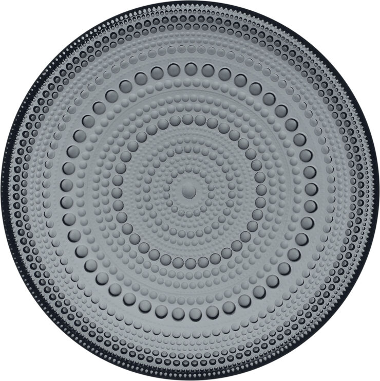 Iittala Kastehelmi 17cm tallerken mørkegrå Mørkegrå