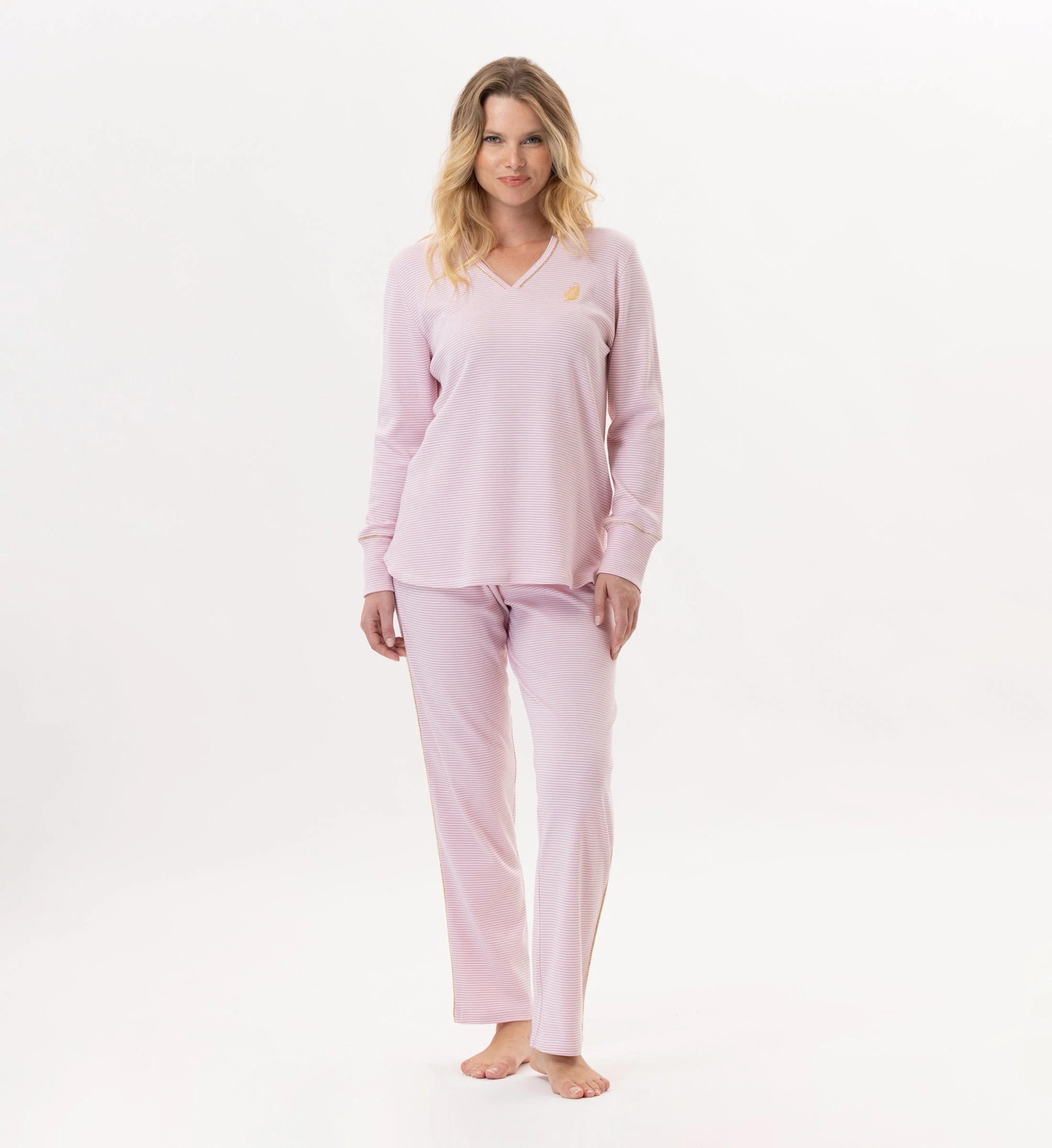 GARANCE 802 - Pyjama en coton | Rose