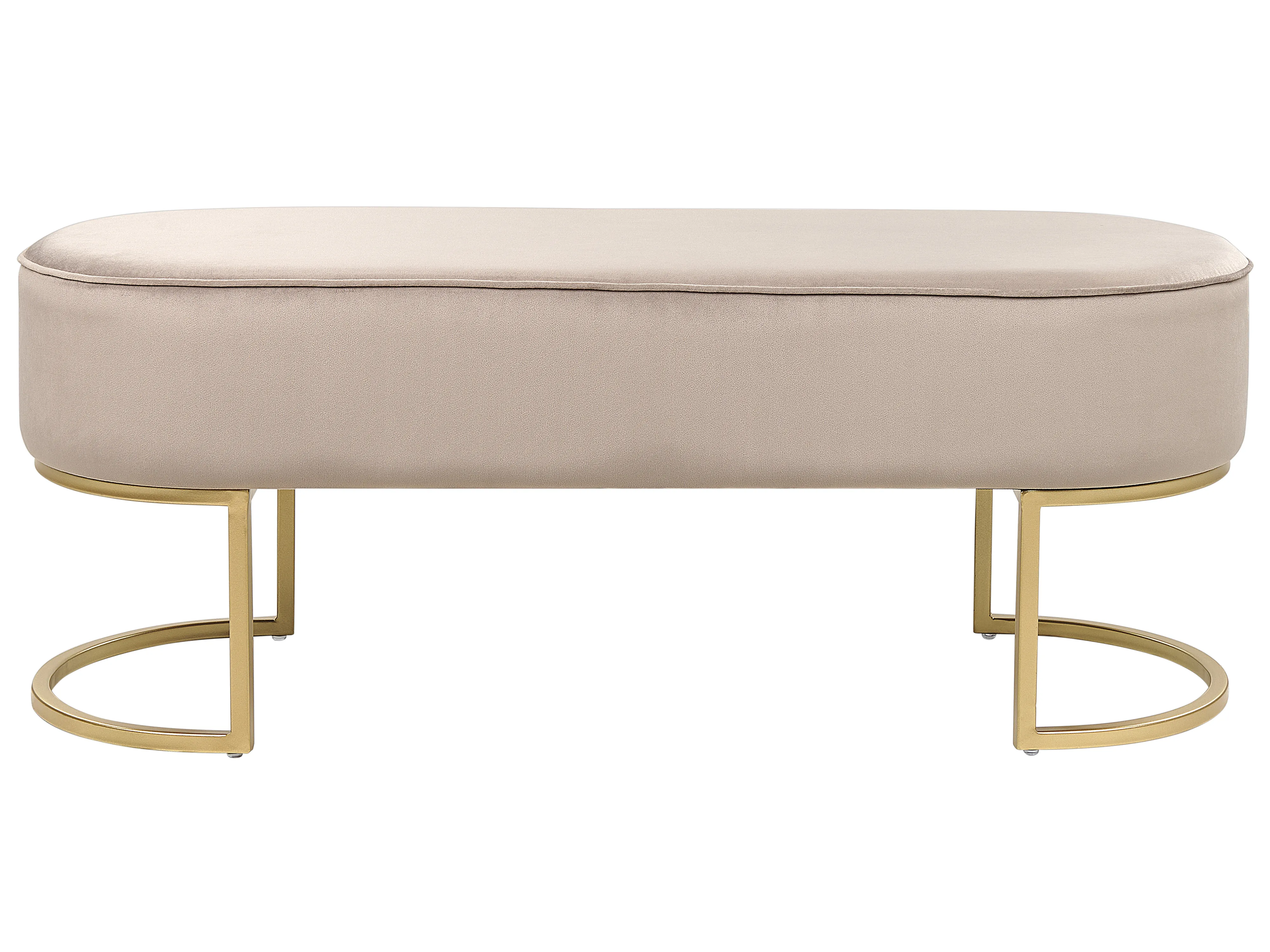 Bankje MILRY Fluweel Beige