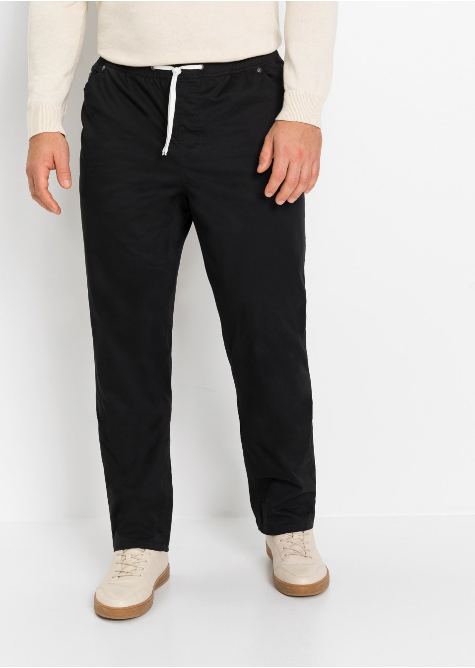 Pantalon taille extensible Regular Fit, Straight