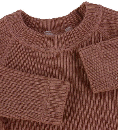 Joha Bluse - Strick - Wolle - Braun