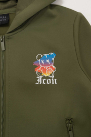 Street Art Icon bear set - legergroen