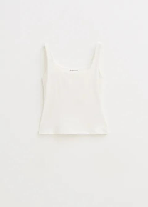 Basic singlet met vierkante hals off-white (WIT.O)