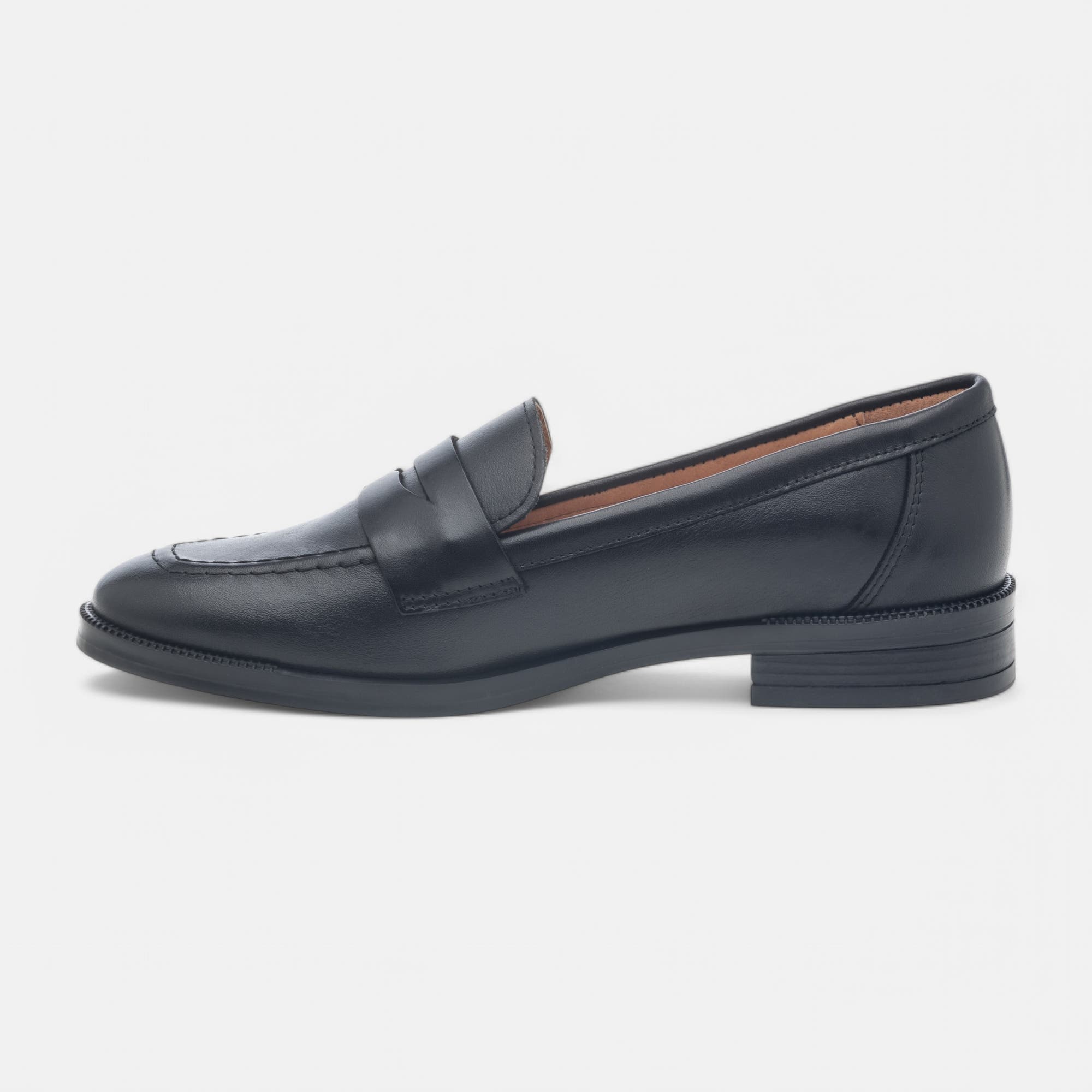 Mocassins Femme en cuir noir