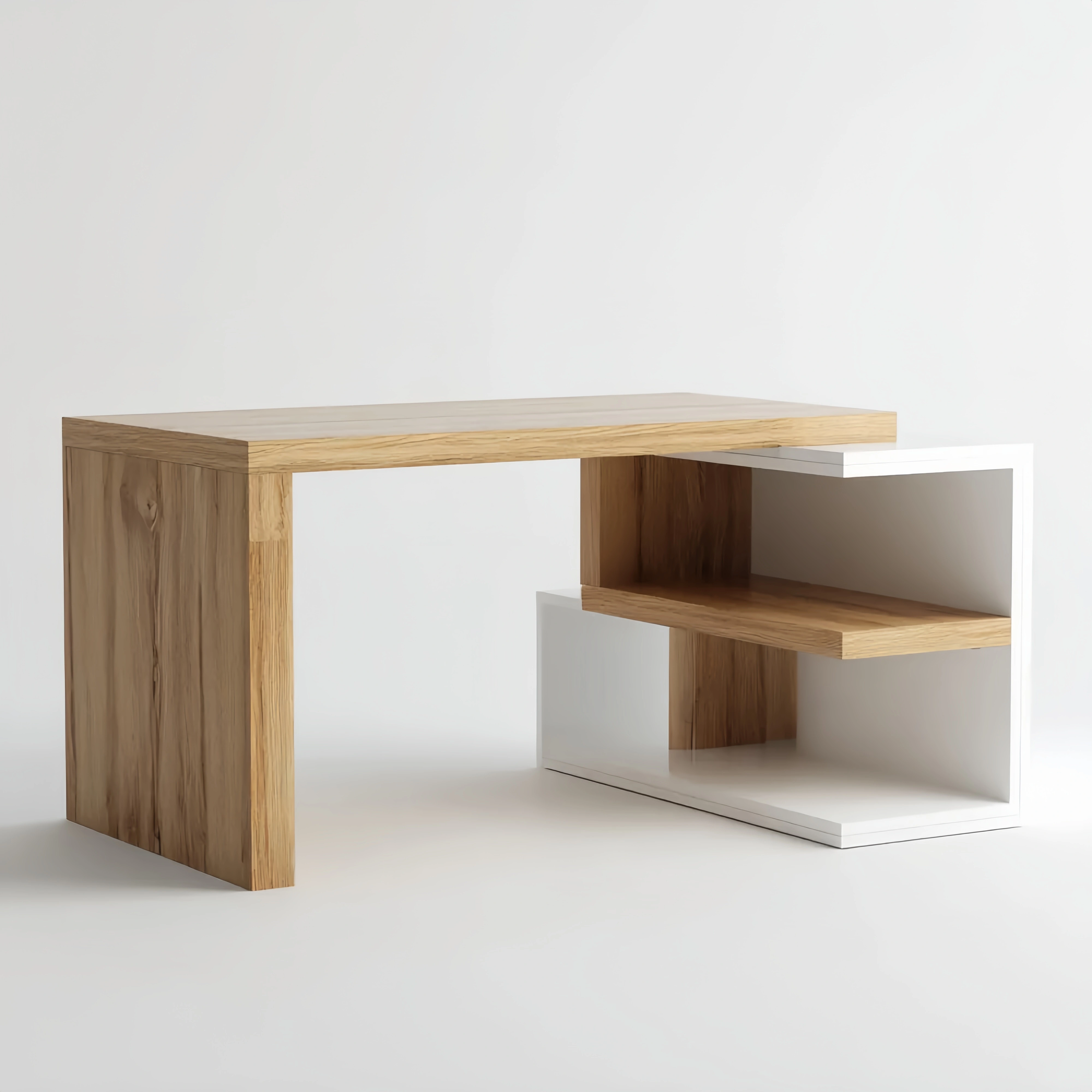 Schreibtisch in Holzoptik 120x60x75 cm - Weiß