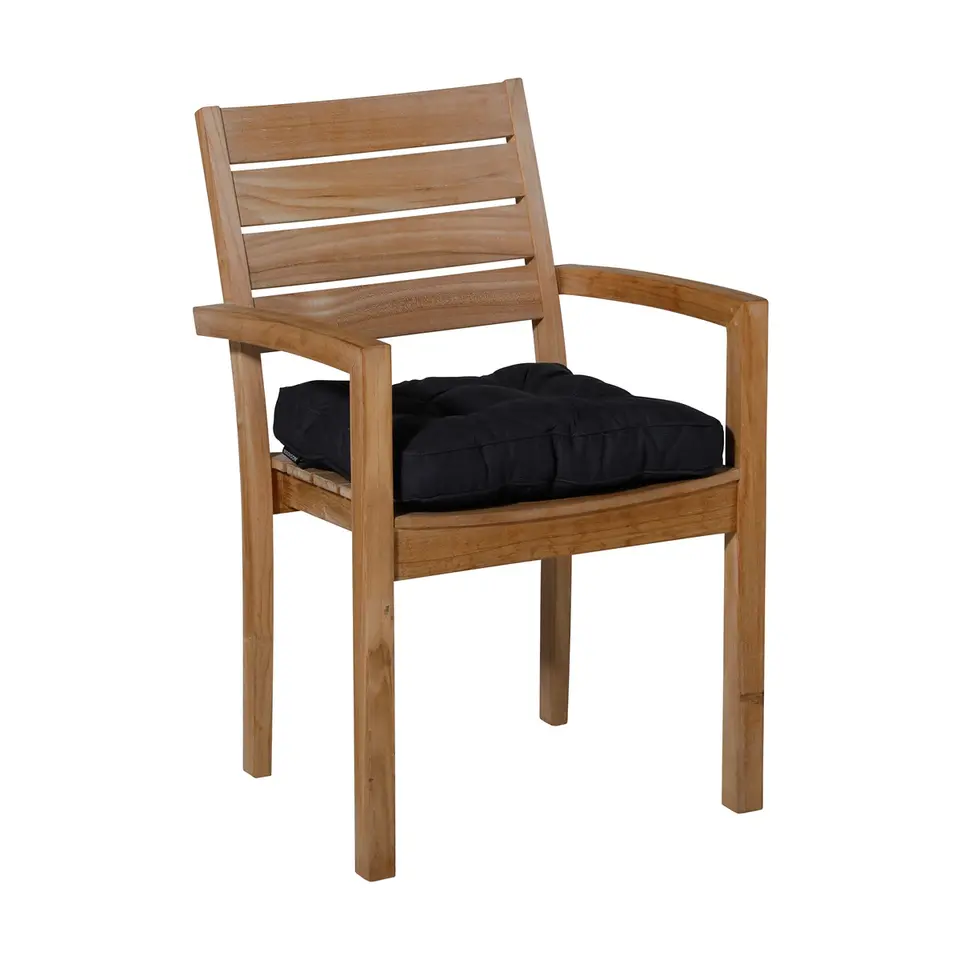 Madison - Zitkussen Florance Basic black - Ca. 47x47 cm - Set van 4