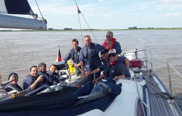 Segeln für zwei in Hamburg