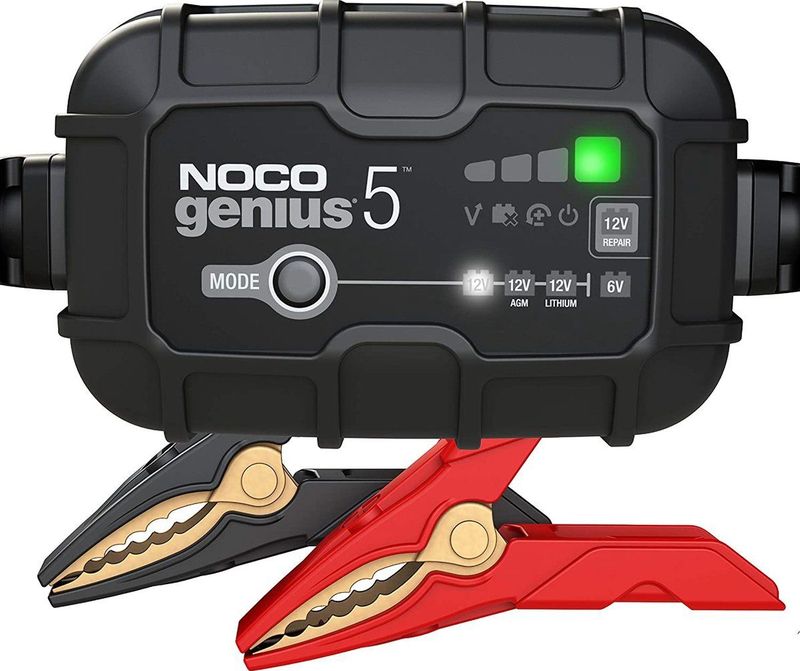 Genius - Genius5EU - Acculader - Zwart - Voor Loodaccu's en Lithium-ion