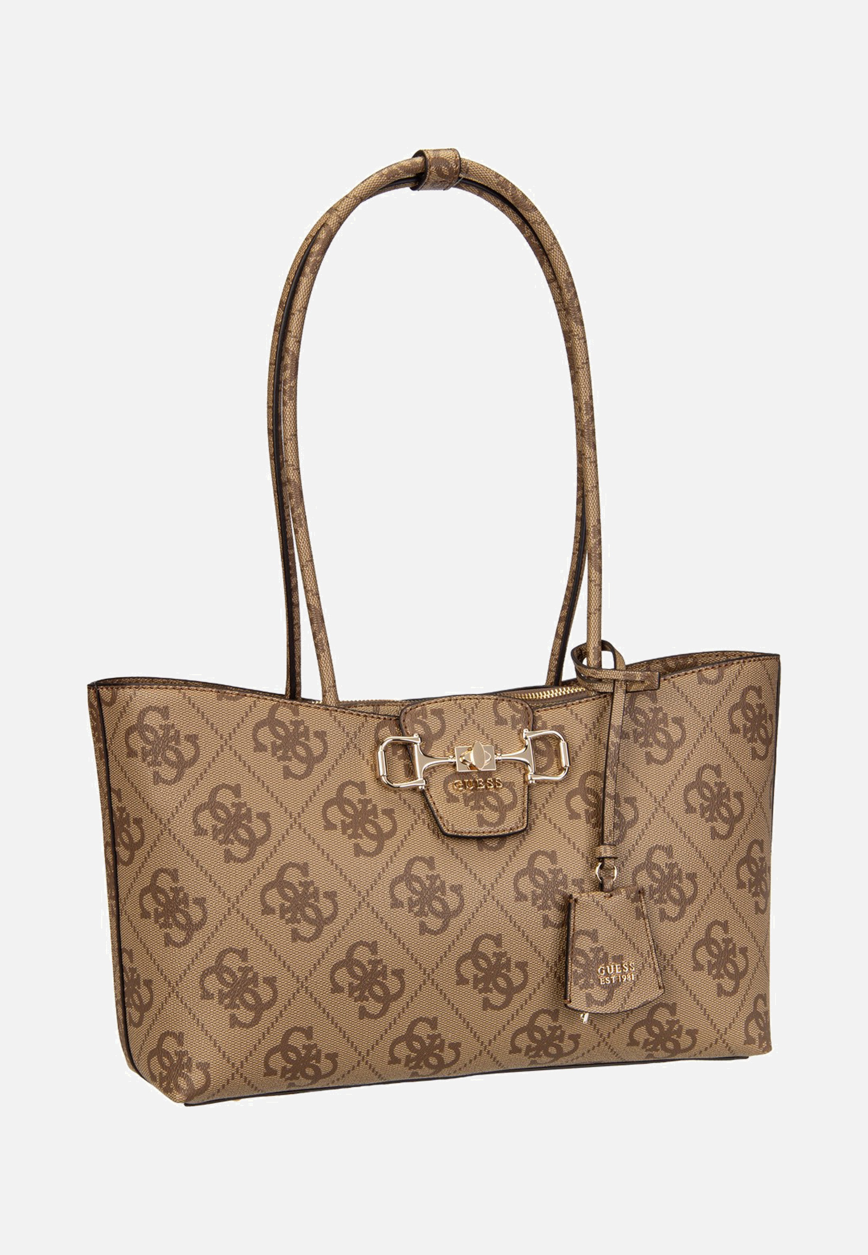 Janie Logo Girlfriend Carryall Latte Logo - Shopper