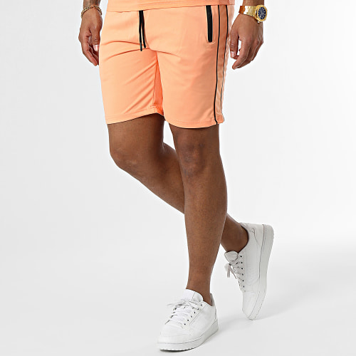 Ensemble Tee Shirt Et Short Jogging E384 Orange