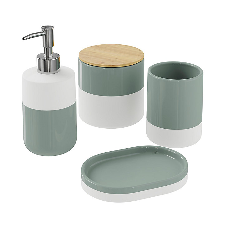 Gobelet Koros blanc et vert/gris GoodHome