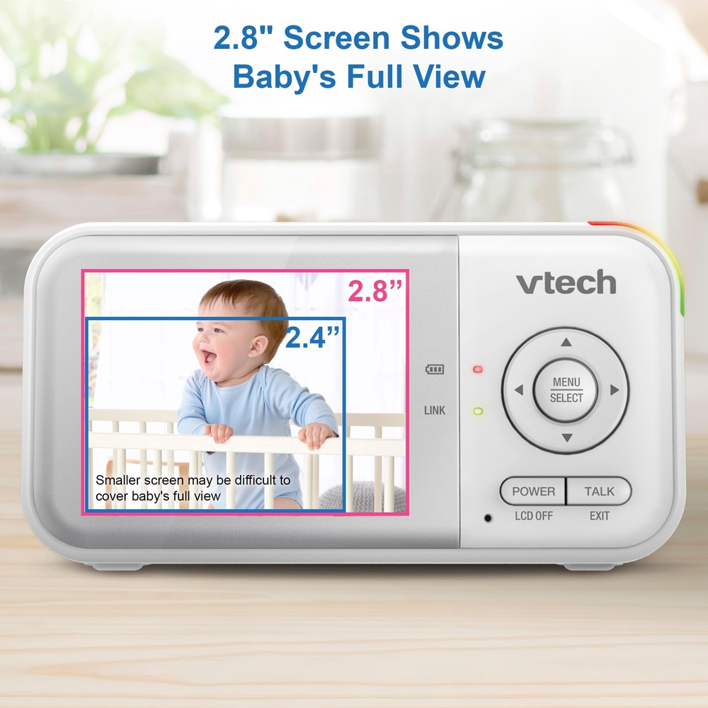 VTech VM3263 2,8-Zoll-Video-Babyphone mit Schwenk- und Neigefunktion