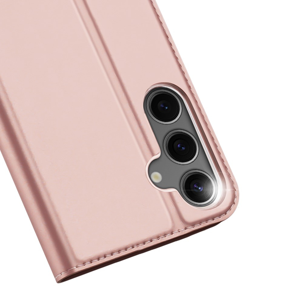 Samsung Galaxy S25  Plus Flip Wallet Cover Leder Tasche - Roségold