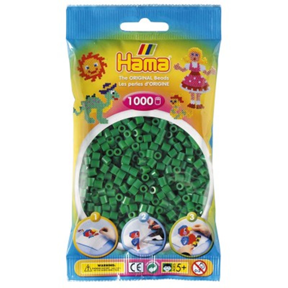 Sachet de 1000 perles : Vert