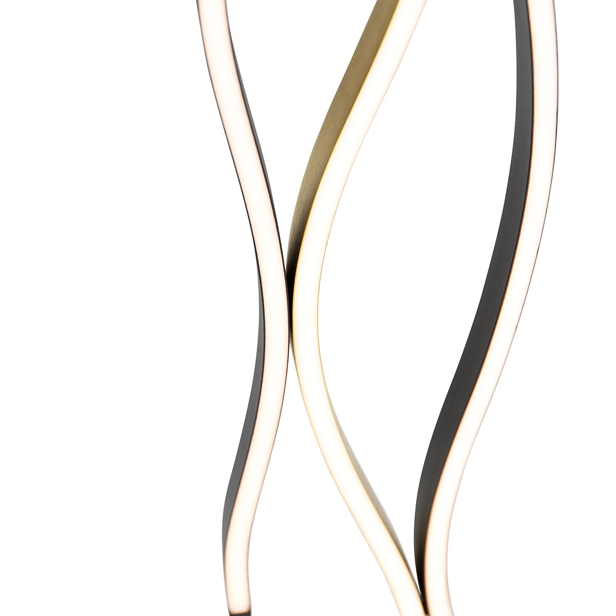 Design vloerlamp zwart met goud incl. LED dimbaar - Blaze