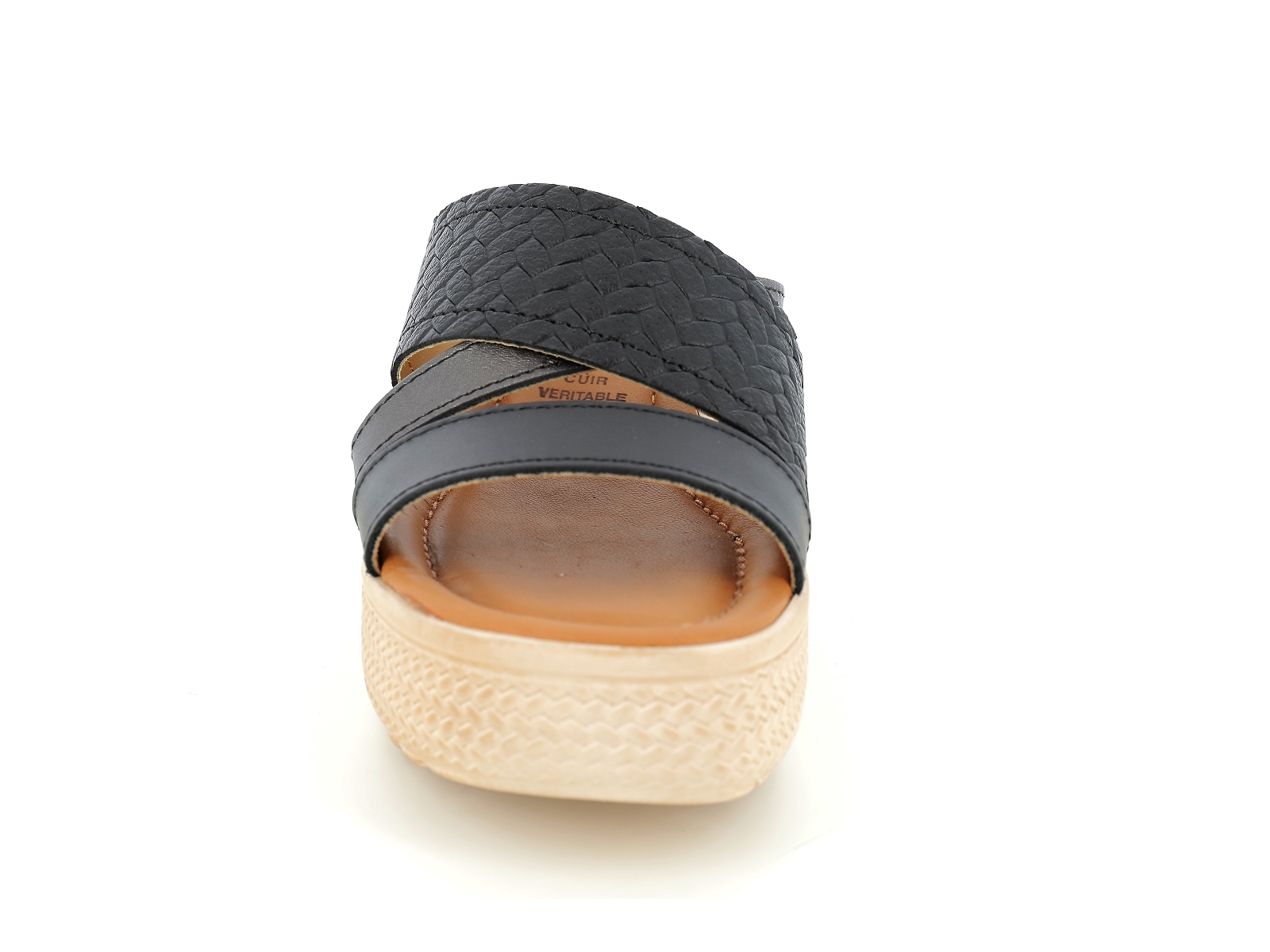 P brand-PATSOME Matières combinées Noir