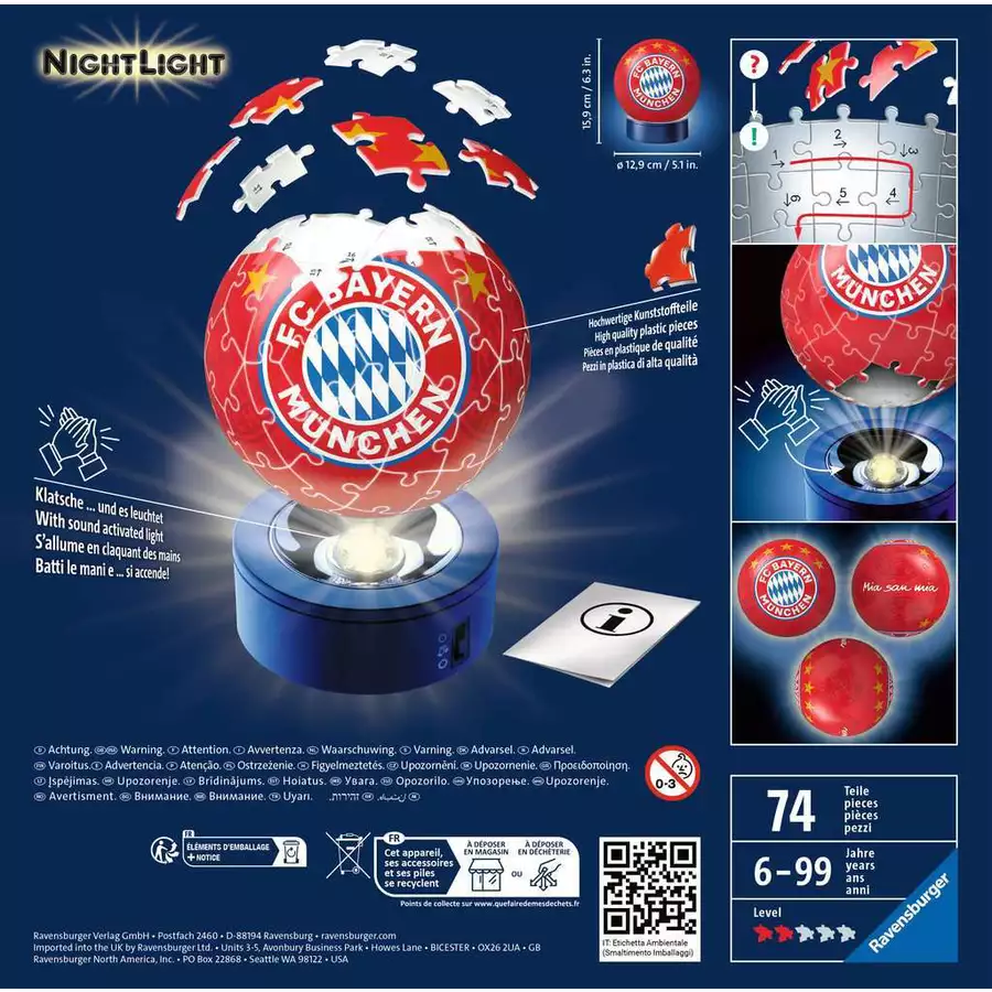 Ravensburger Nachtlicht FC Bayern München bunt