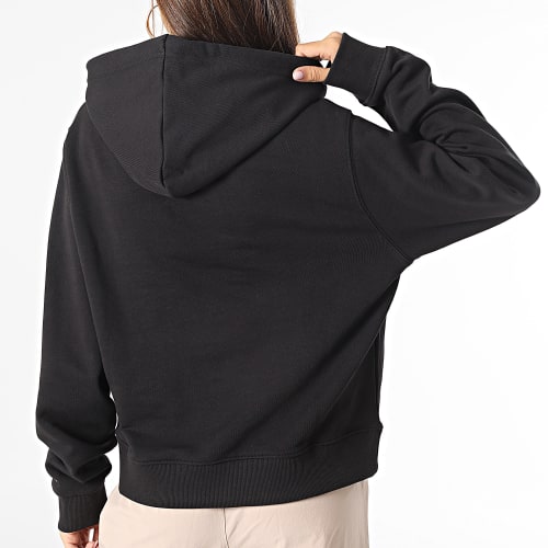Sweat Capuche Femme Regular Monotype Embroidery 0296 Noir