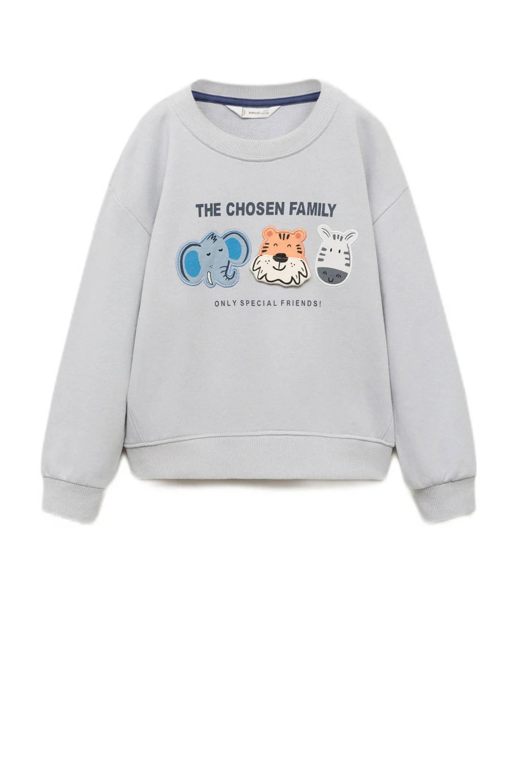 Mango Kids sweater grijs melange