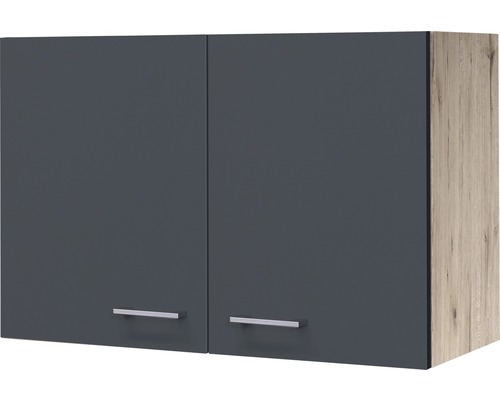 Flex Well Tiago wandkast BxDxH 80 x 32 x 54,8 cm basaltgrijs mat gedemonteerd