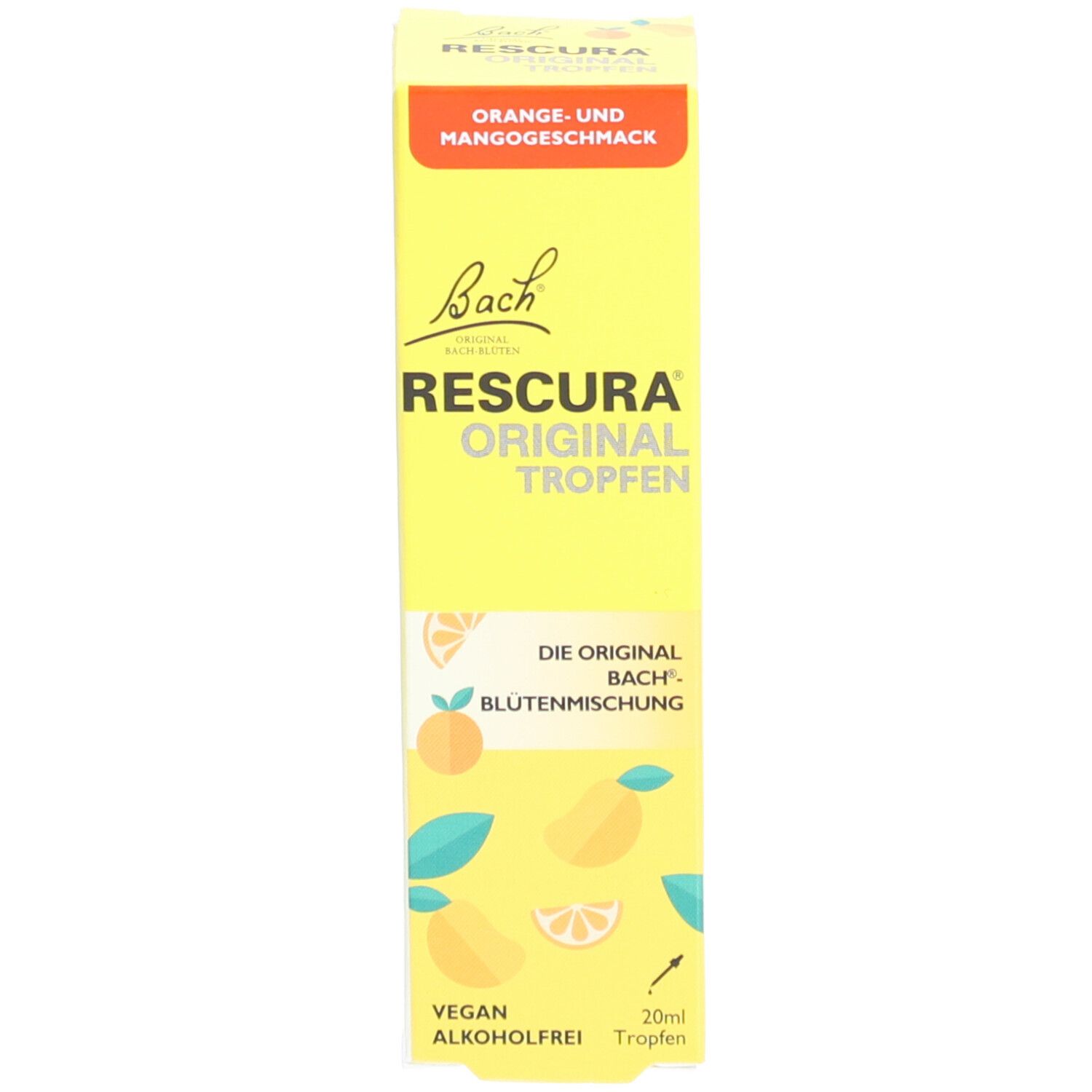 BACHBLÜTEN Original Rescura Tropfen alkoholfrei Orange Mango