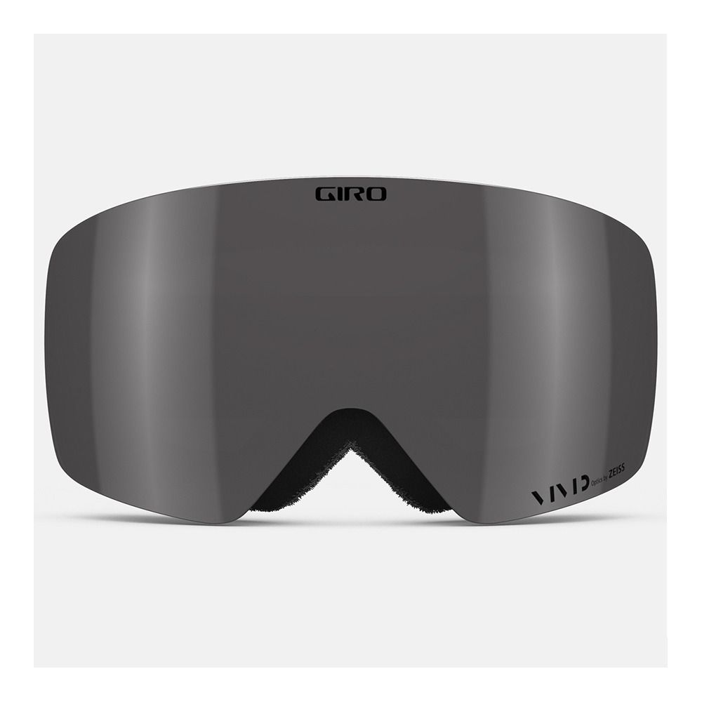 Giro CONTOUR - Masque ski + écran supplémentaire vivid infrared black wordmark/vivid smoke