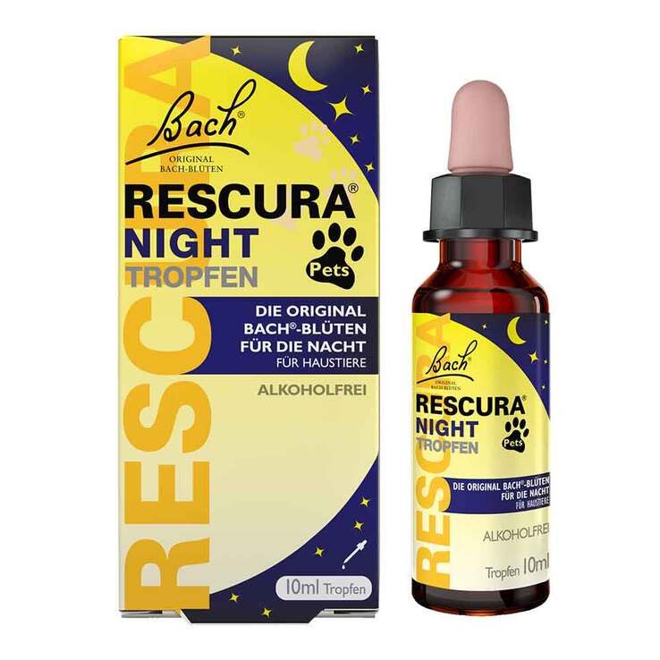 Bachblüten Original Rescura Night Pets Tropfen alkoholfrei , 10 ml
