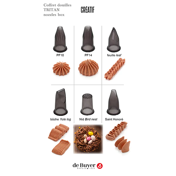 Coffret 6 douilles en Tritan Créatif De Buyer