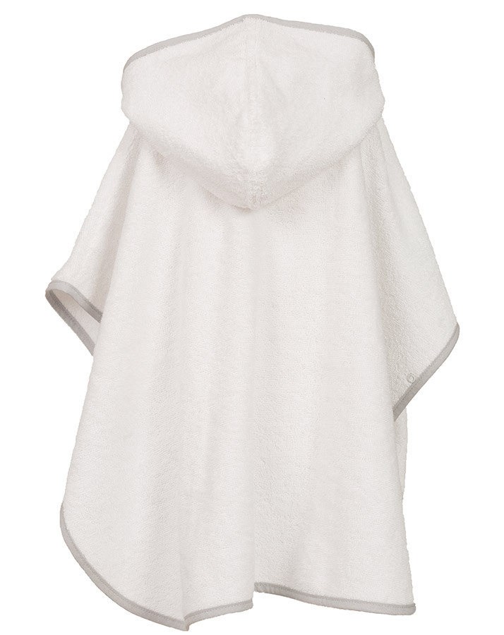 Badeponcho REGENBOGEN in weiß