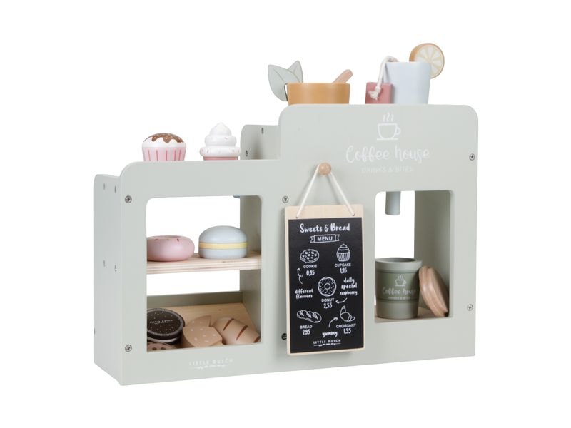 Little Dutch Spiel-Haushaltsgerät Kaffee Ecke Interaktiver Coffee Shop Spielset