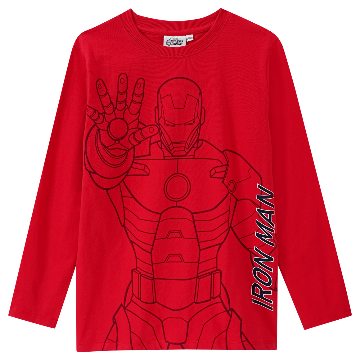 Topolino MARVEL Avengers Schlafanzug in langer Form rot