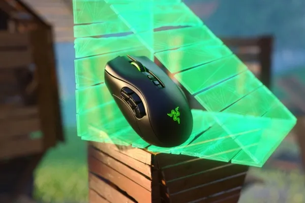 Razer Naga Pro - Mus - ergonomisk - højrehåndet - optisk - 20 knapper - trådløs - Bluetooth - Bluetooth USB adapter