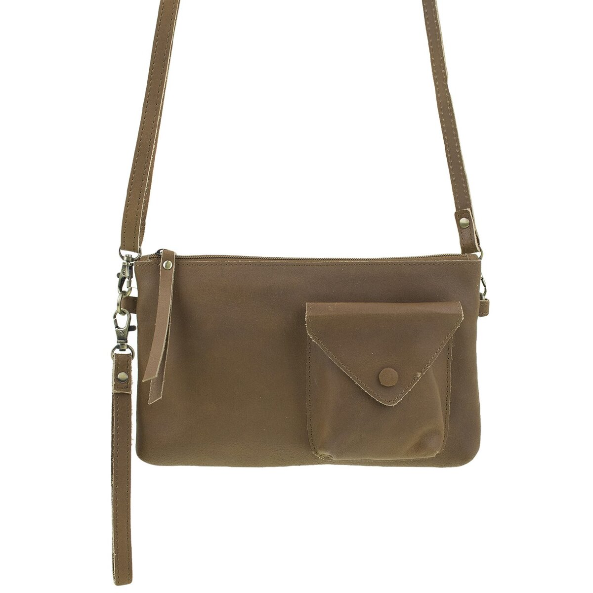 DSTRCT Riverside Crossbody Wallet Bag Cognac