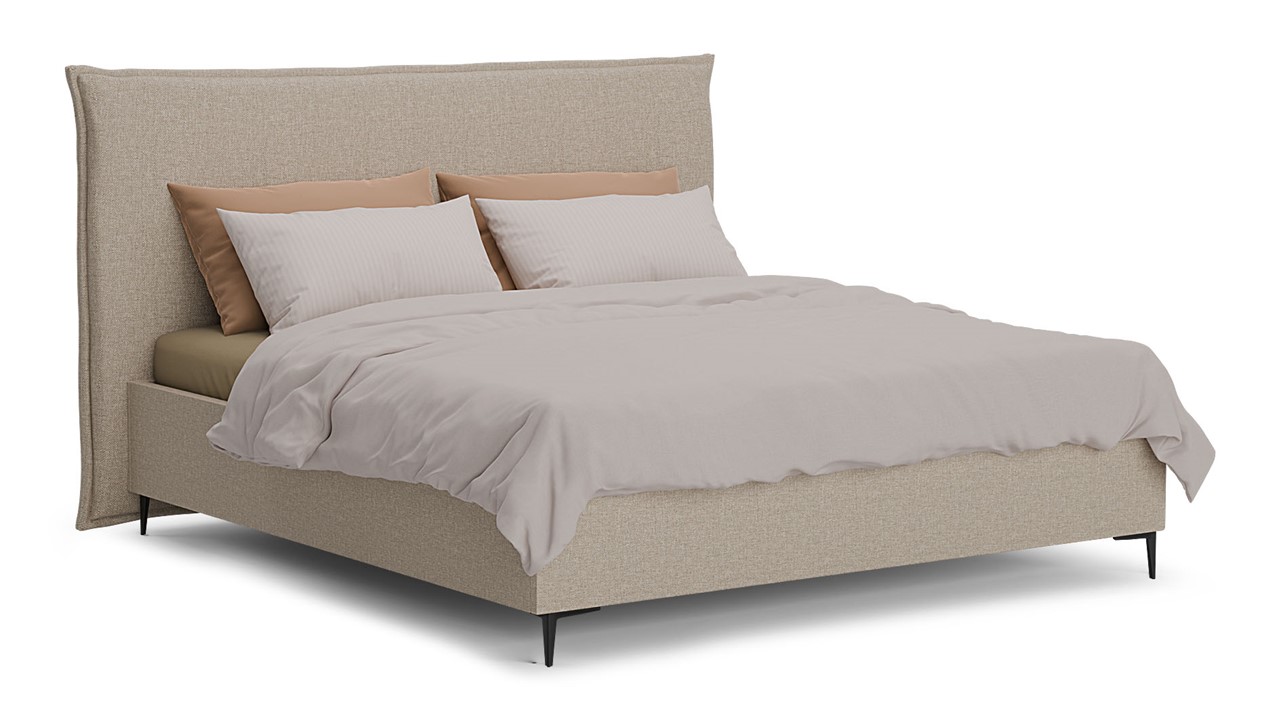 Opbergbed Morgan - Linen touch beige