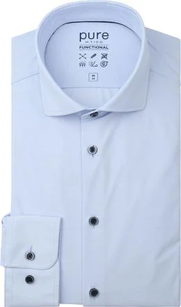 Pure Shirt Melange Light Blue 4067-21120-100 kopen