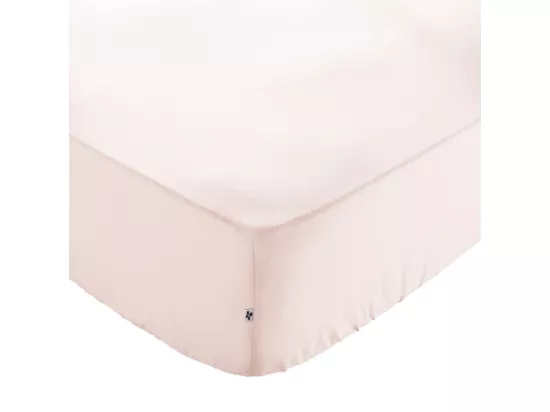 Drap housse 140 x 190 x 30 cm en coton rose - JULIETA