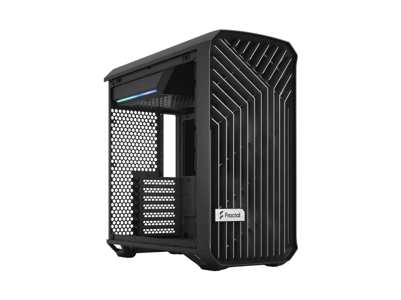 Fractal Design Torrent Compact - Tower - udvidet ATX - ingen strømforsyning (ATX) - sort TG mørk tone - USB/Lyd