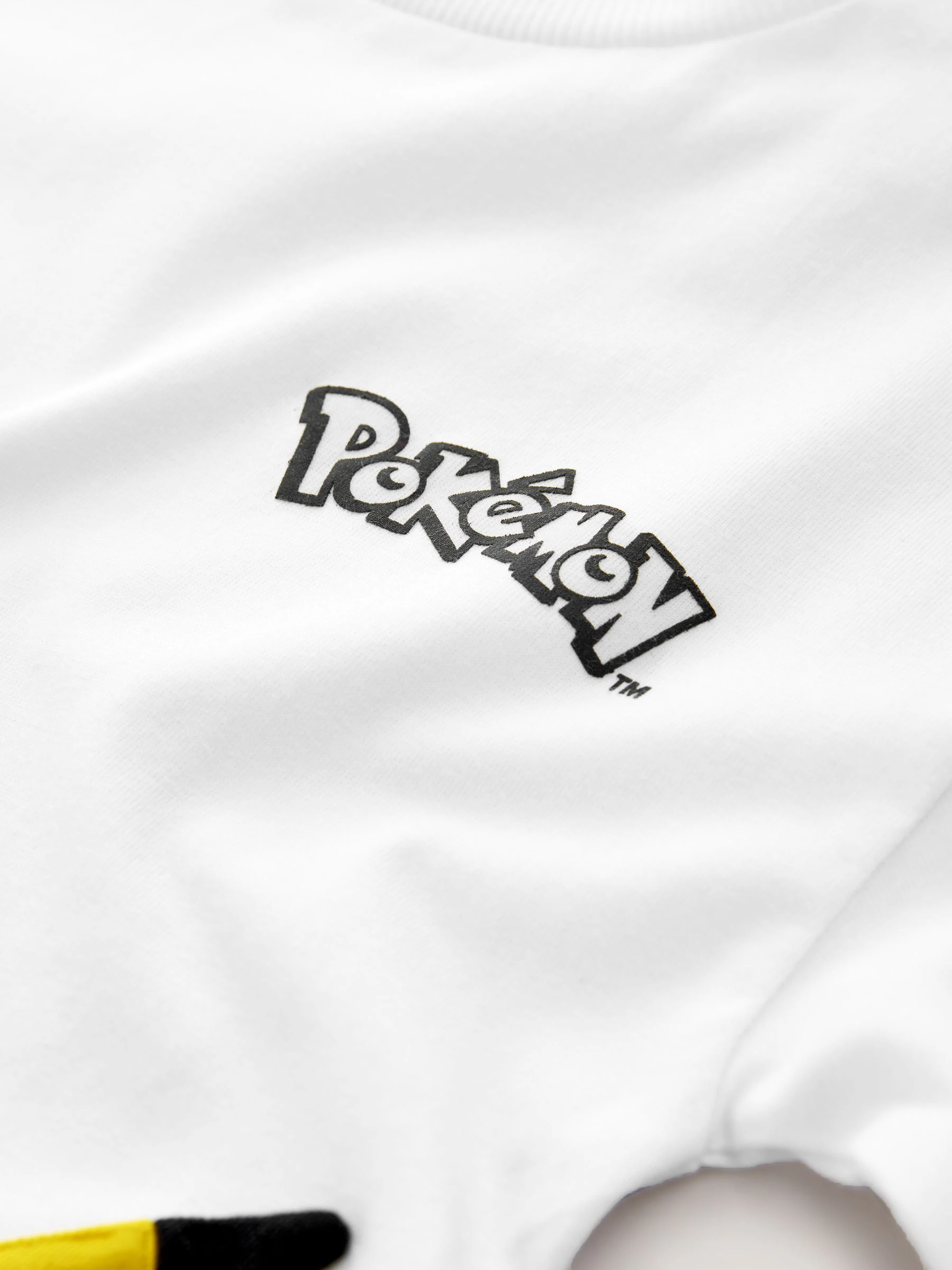 Wit - Pokemon T-shirt met korte mouwen en tas (4-14jr)