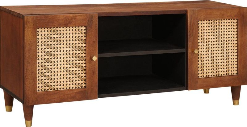 vidaXL - Opbergkast - Bruin - Massief Mango Hout