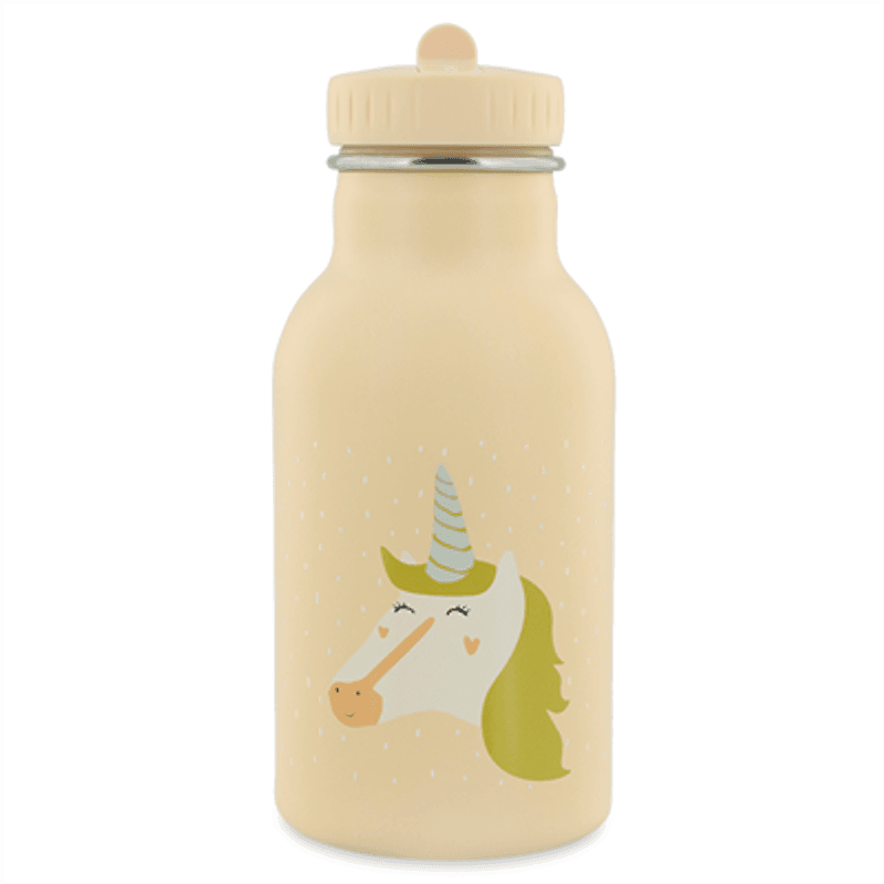 Trixie Kremgul Isolert Drikkeflaske, Enhjørning, 350 ml.