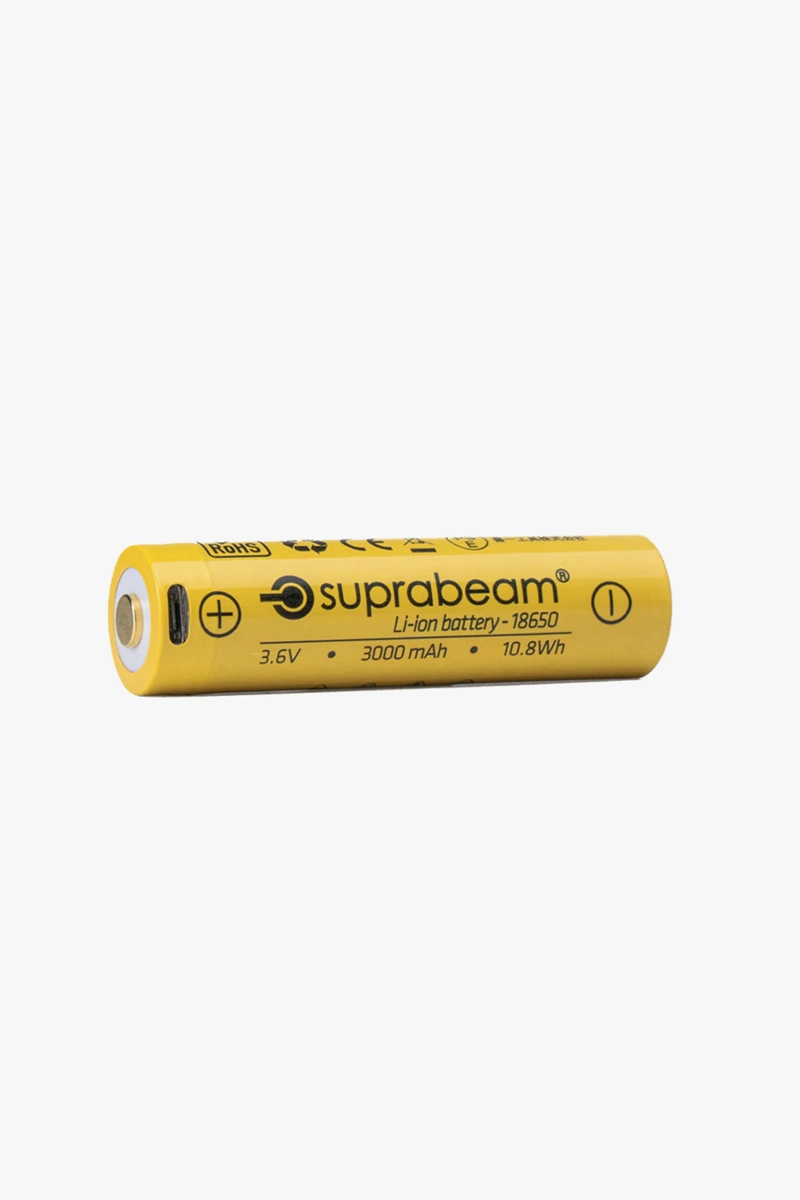 Suprabeam Li-ion 18650 mAh 3000 mAh USB Akku