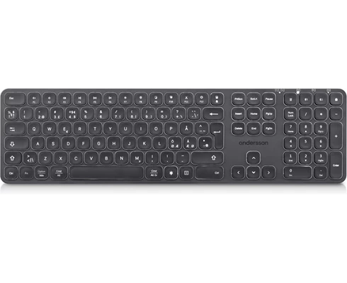 Andersson WSK-3000 Black - Wireless Keyboard 2.4G BT Backlit