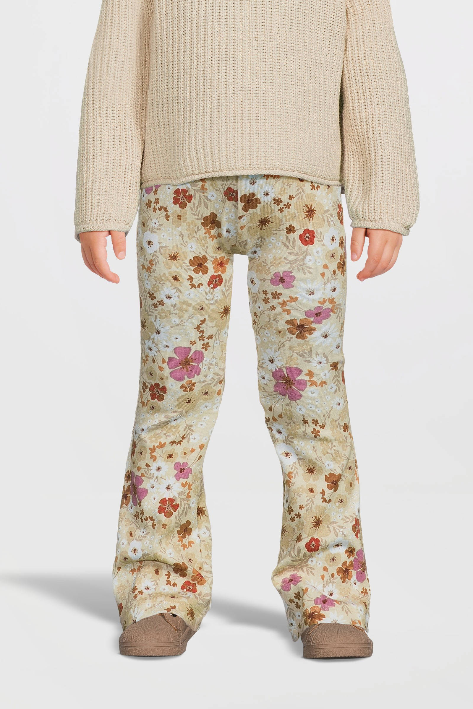 NAME IT baby flared broek NMFDIDISA met panterprint